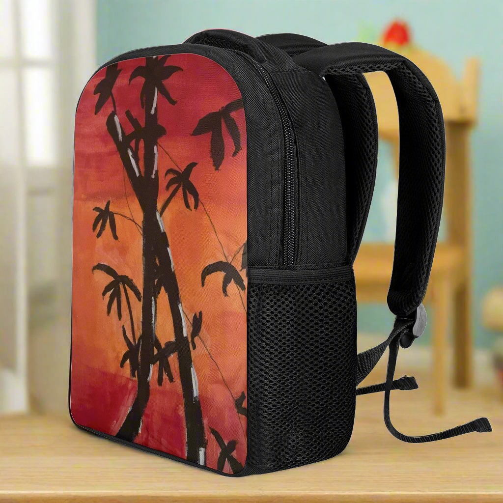 Bamboo at Sunset 12 Inch Toddler Felt Backpack