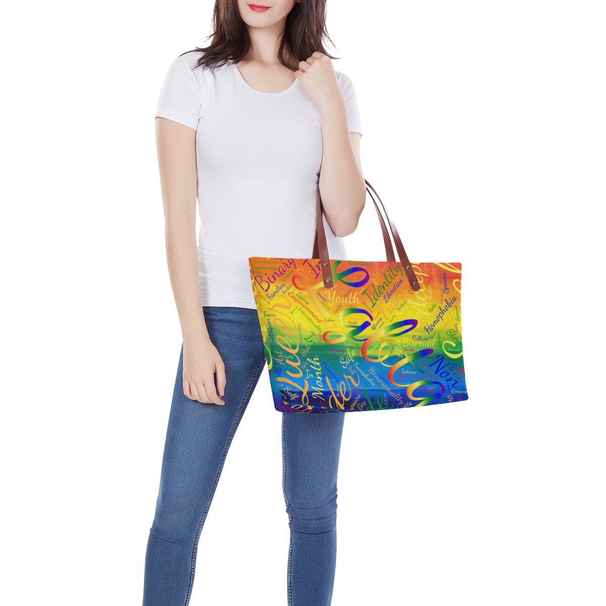 LGBTQ Word Cloud Women's Tote Bag