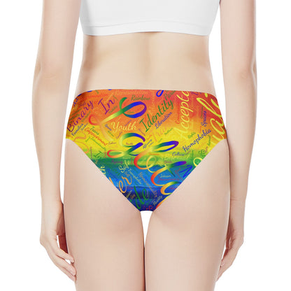 LGBTQ Word Cloud Women's Bikini Briefs