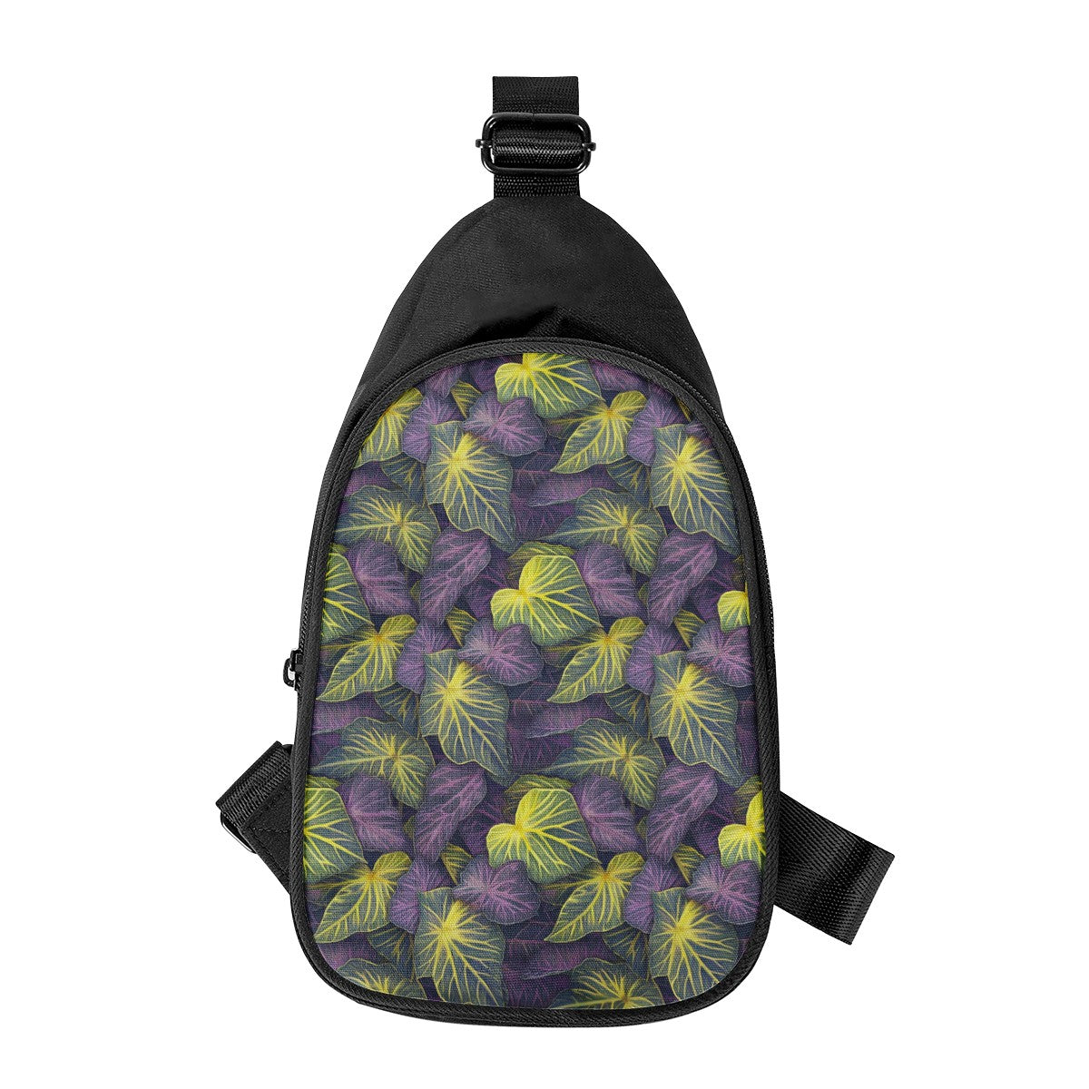 Luxtrini Iridescent Syngonium: Purple and Yellow Chest Bags