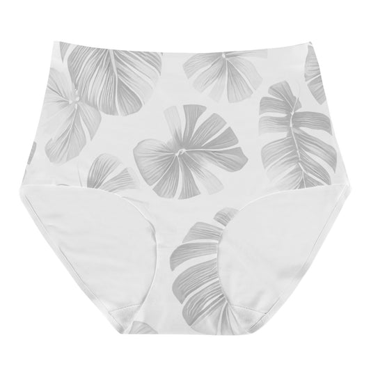White Monstera Women's High Waisted Briefs