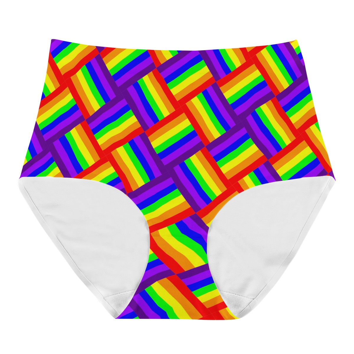 Rainbow Weave Women's High Waisted Briefs