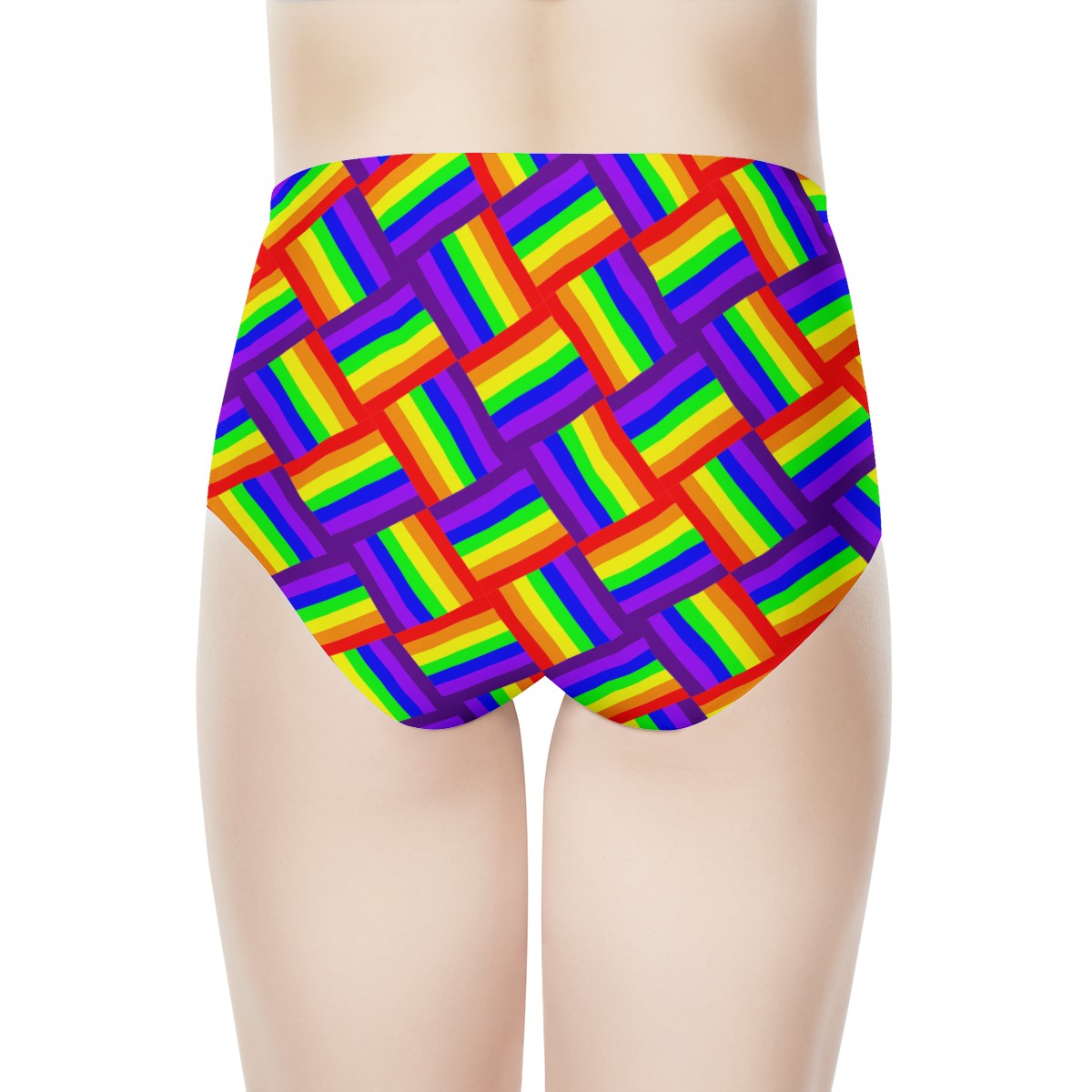Rainbow Weave Women's High Waisted Briefs