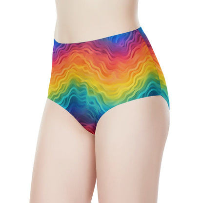 Rainbow Pride - LGBTQ Women's High Waisted Briefs