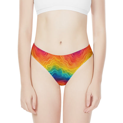 Rainbow Pride - LGBTQ Women's All Over Print Thongs