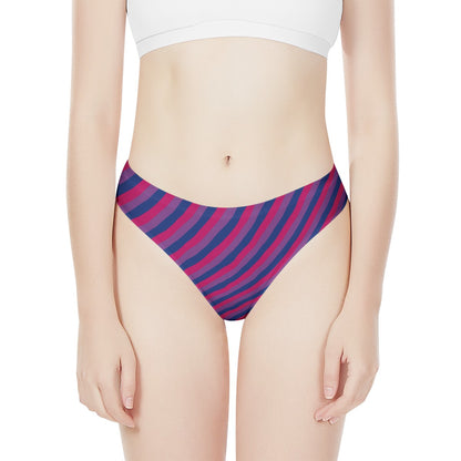 Bisexual Pride Women's All Over Print Thongs