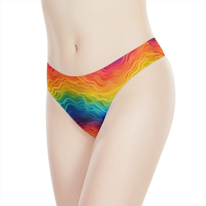 Rainbow Pride - LGBTQ Women's All Over Print Thongs