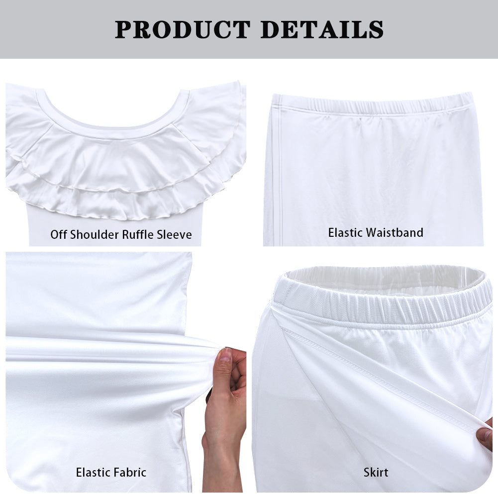 Rainbow Puletasi Style Maxi Dress Set