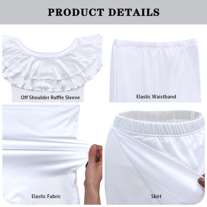 Rainbow Puletasi Style Maxi Dress Set