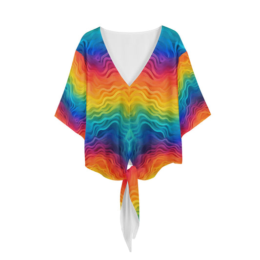 Rainbow Pride - LGBTQ Women V-neck Streamers Blouse Women