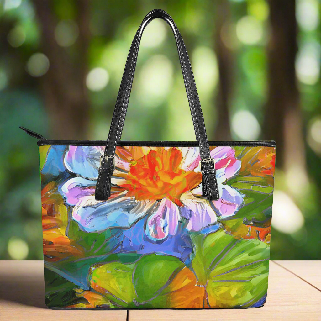 Petunia - Leather Tote Bag