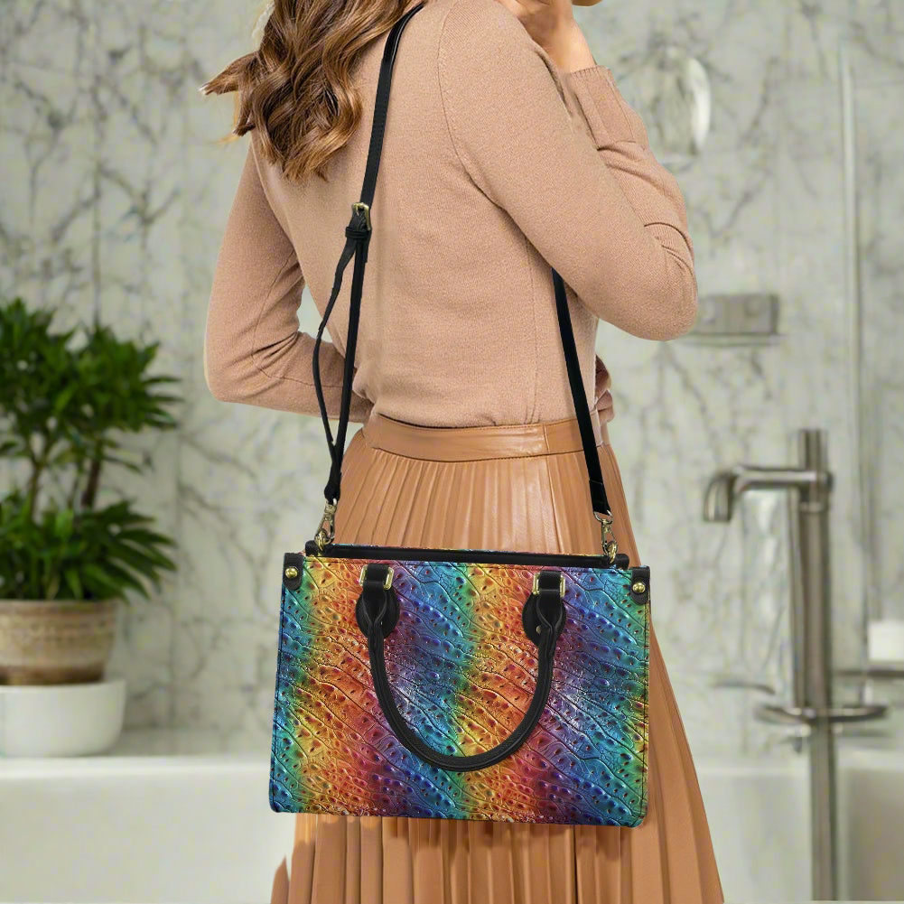 Ostrich Rainbow Pride Women's PU leather twill handbag