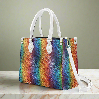 Ostrich Rainbow Pride Women's PU leather twill handbag