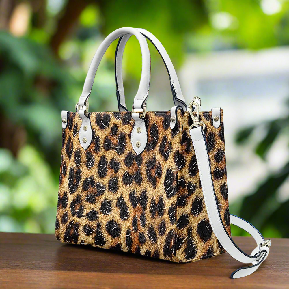 Leopard Pattern for Women's PU leather twill handbag