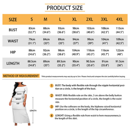 Red Polka Dot Guinea Style Maxi Dress Set