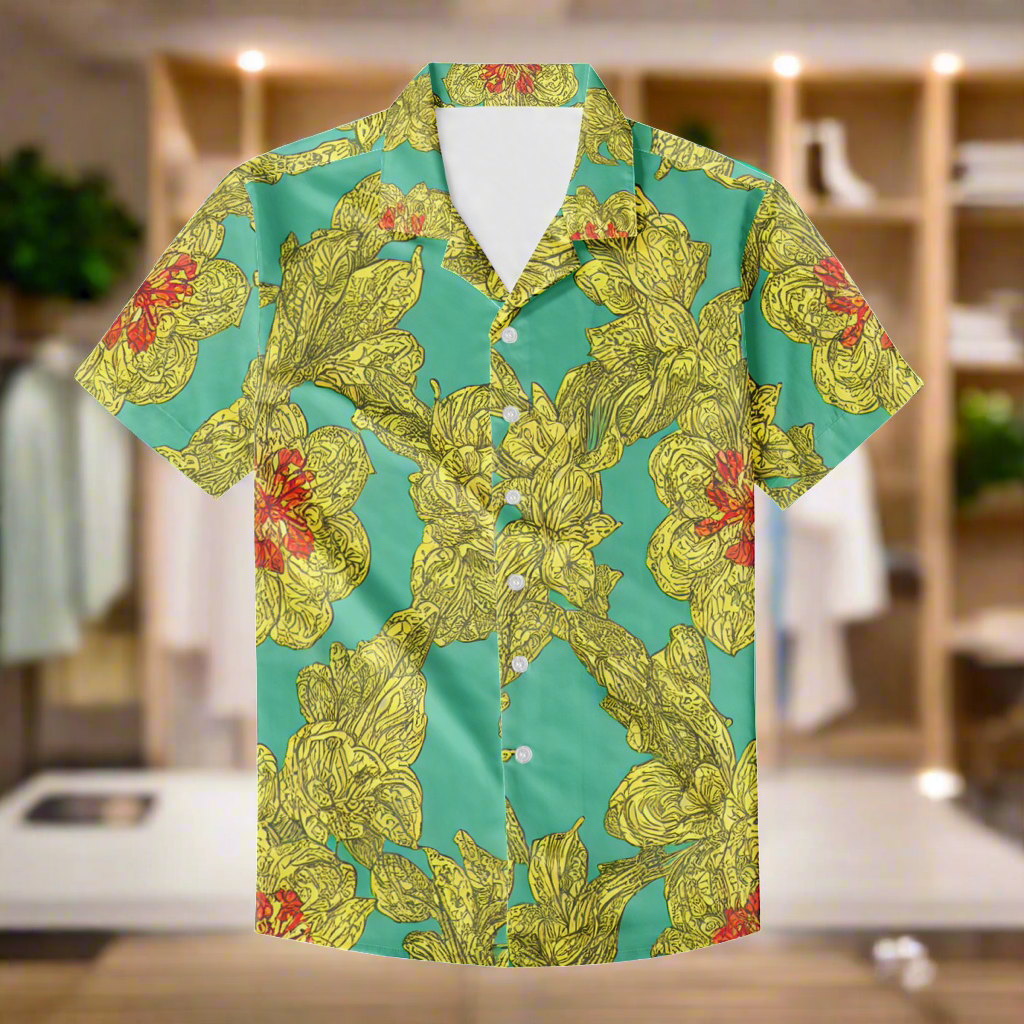 Vintage Men's Hawaiian Shirt | Men's Aloha Shirt