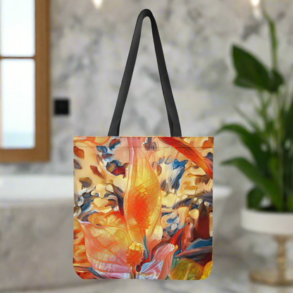 Golden Peace Lily Cloth Tote Bags