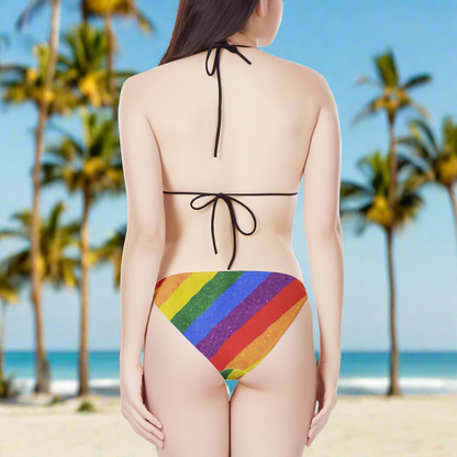 LGBT Pride Motif Women's Triangle Bikini Swimsuit