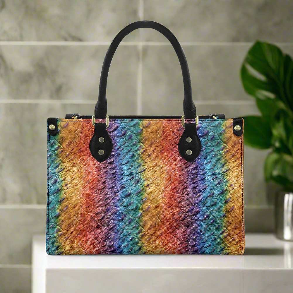 Ostrich Rainbow Pride Women's PU leather twill handbag