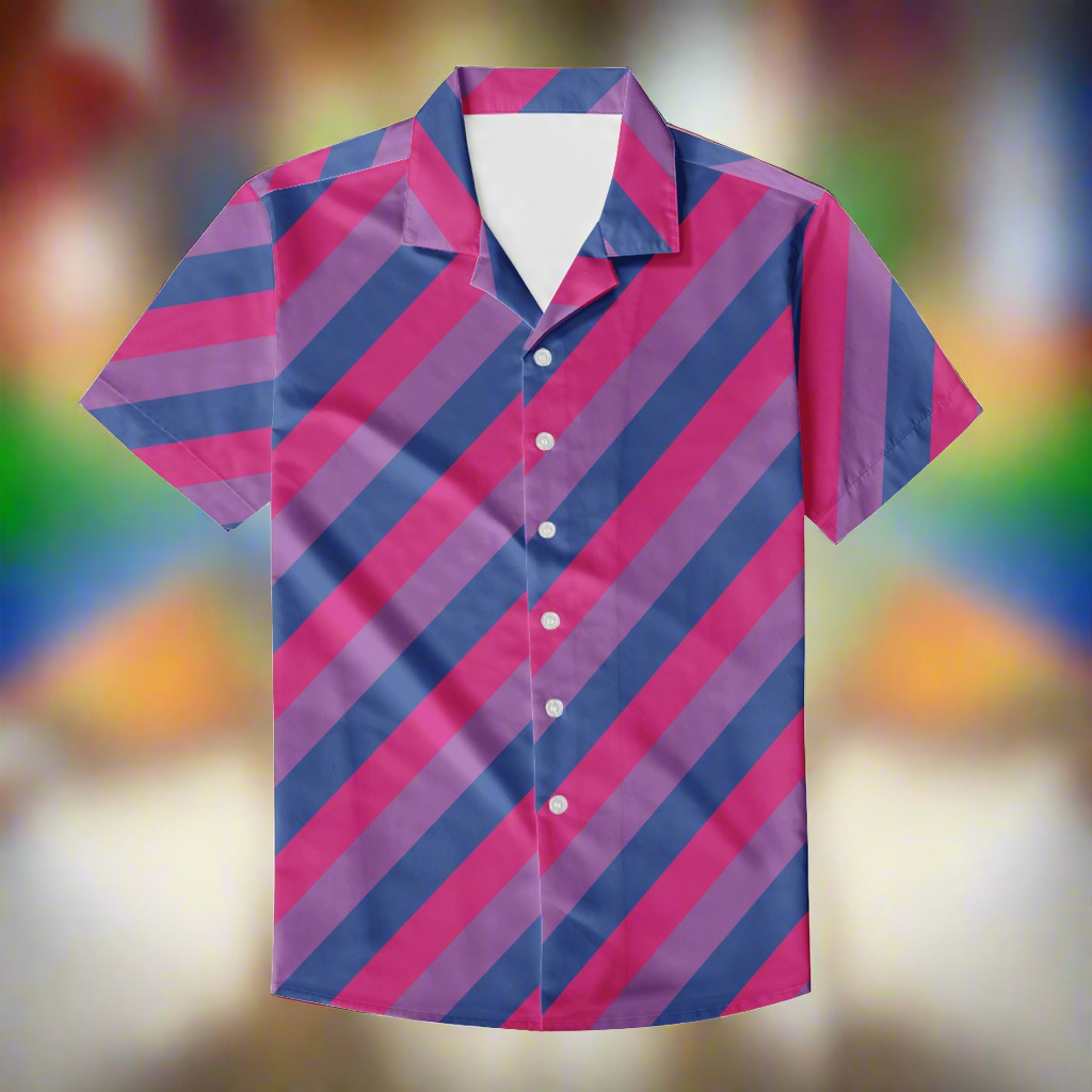 Bisexual Pride Men's Casual Shirt