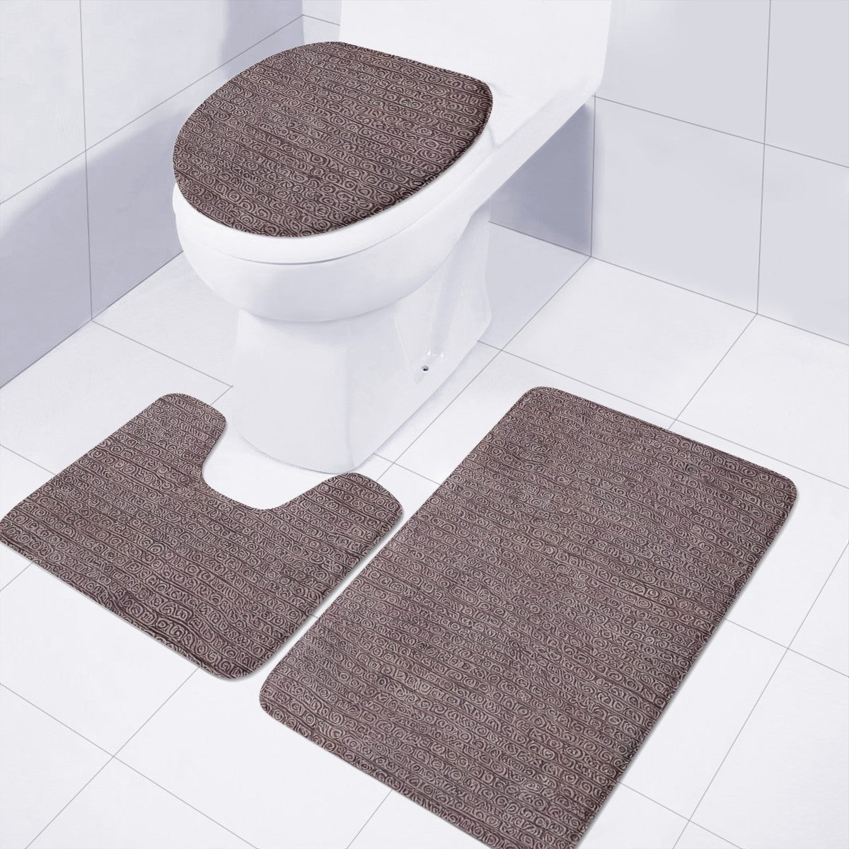 African Ethnic Mudcloth Toilet Three Pieces Set