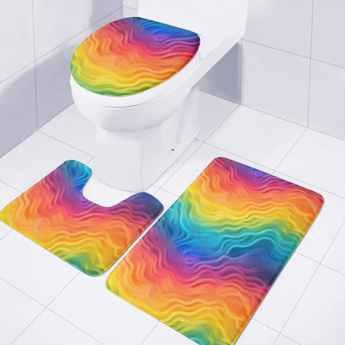 Rainbow Pride - LGBTQ Toilet Three Pieces Set