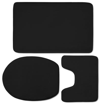 Black Toilet Three Pieces Set