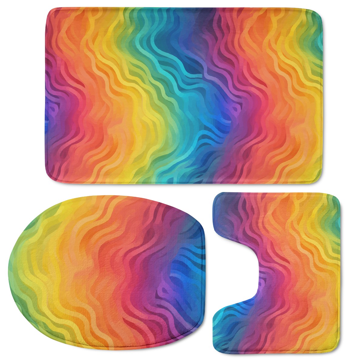 Rainbow Pride - LGBTQ Toilet Three Pieces Set