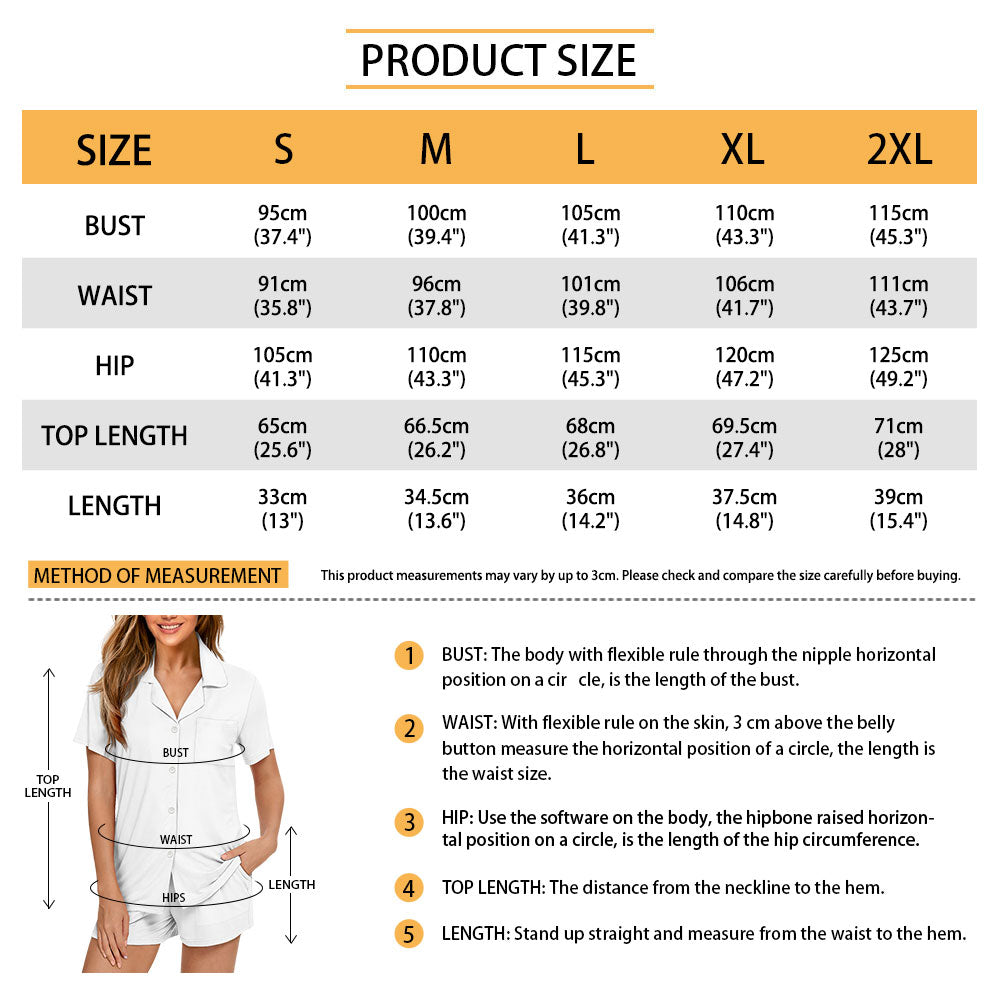 Women’s Short Sleeve Pajama Set – Rainbow Polka Dot Print with Pockets