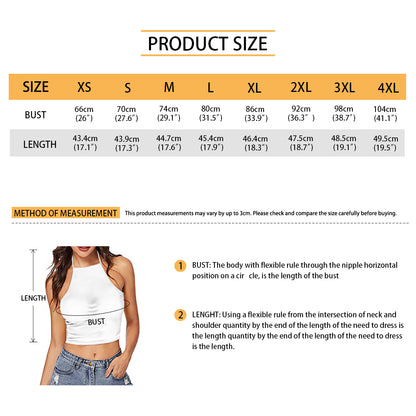 All-Over Print Women's Halter Top With Backless