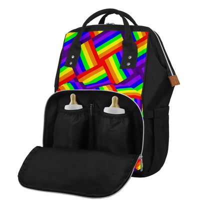 Rainbow Weave Diaper Bag