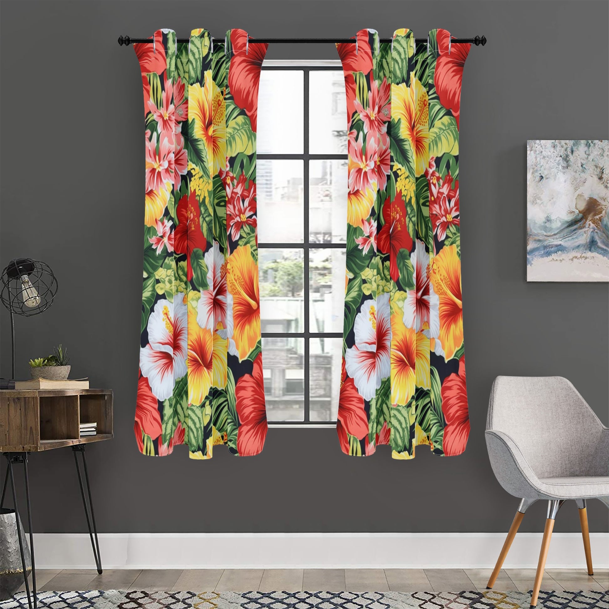 Hibiscus Drapes