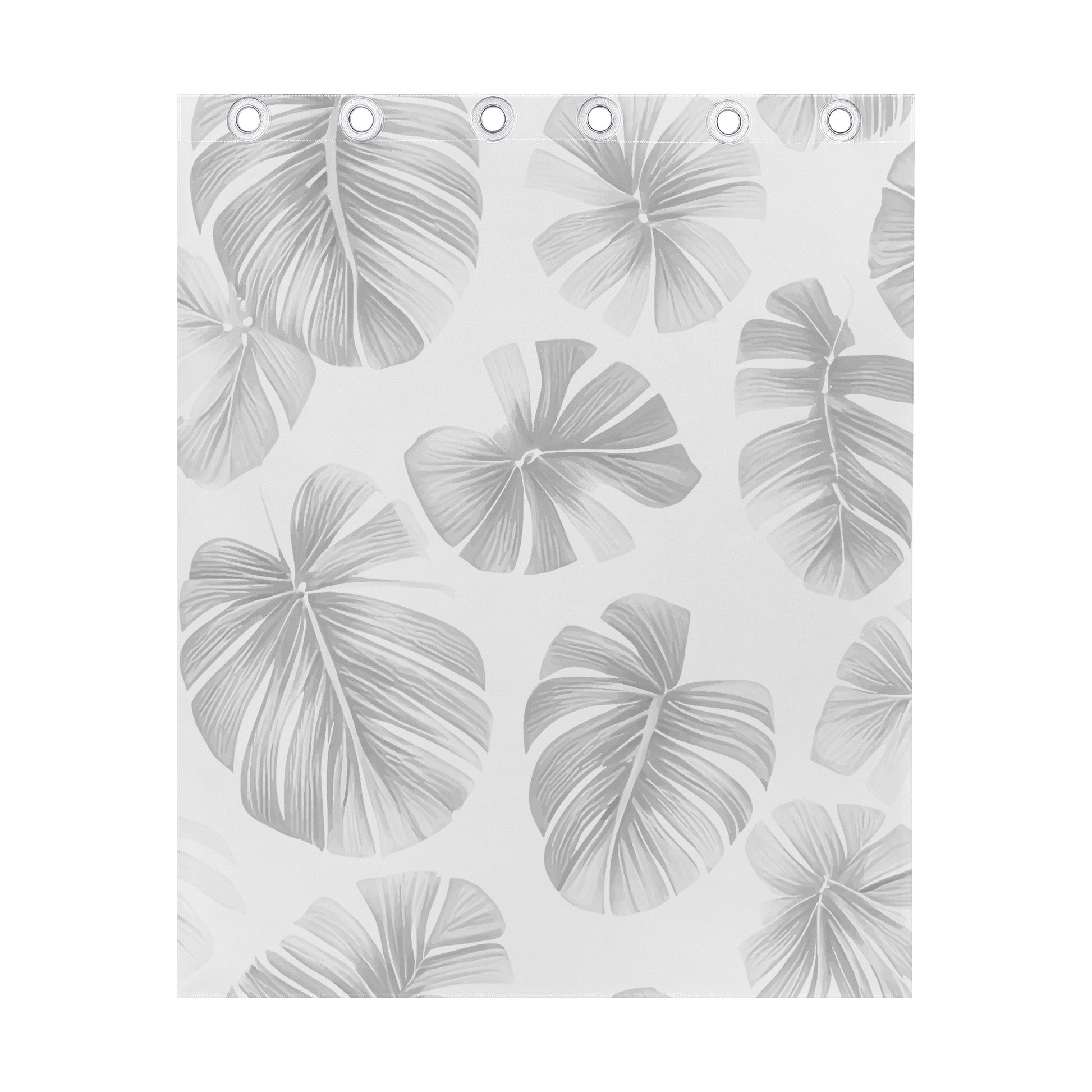White Monstera Curtains - Short