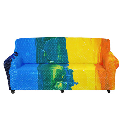 Rainbow Painting Sofa Protector Cover L Size