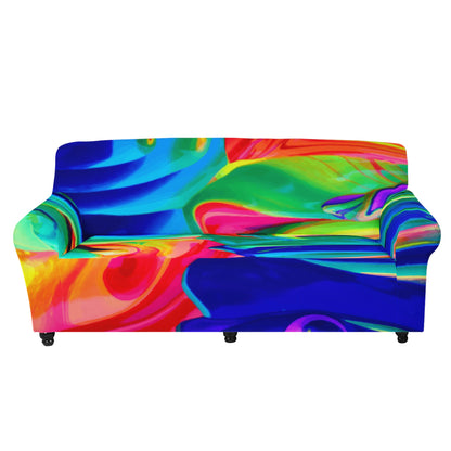 Rainbow Confusion Sofa Protector Cover L Size