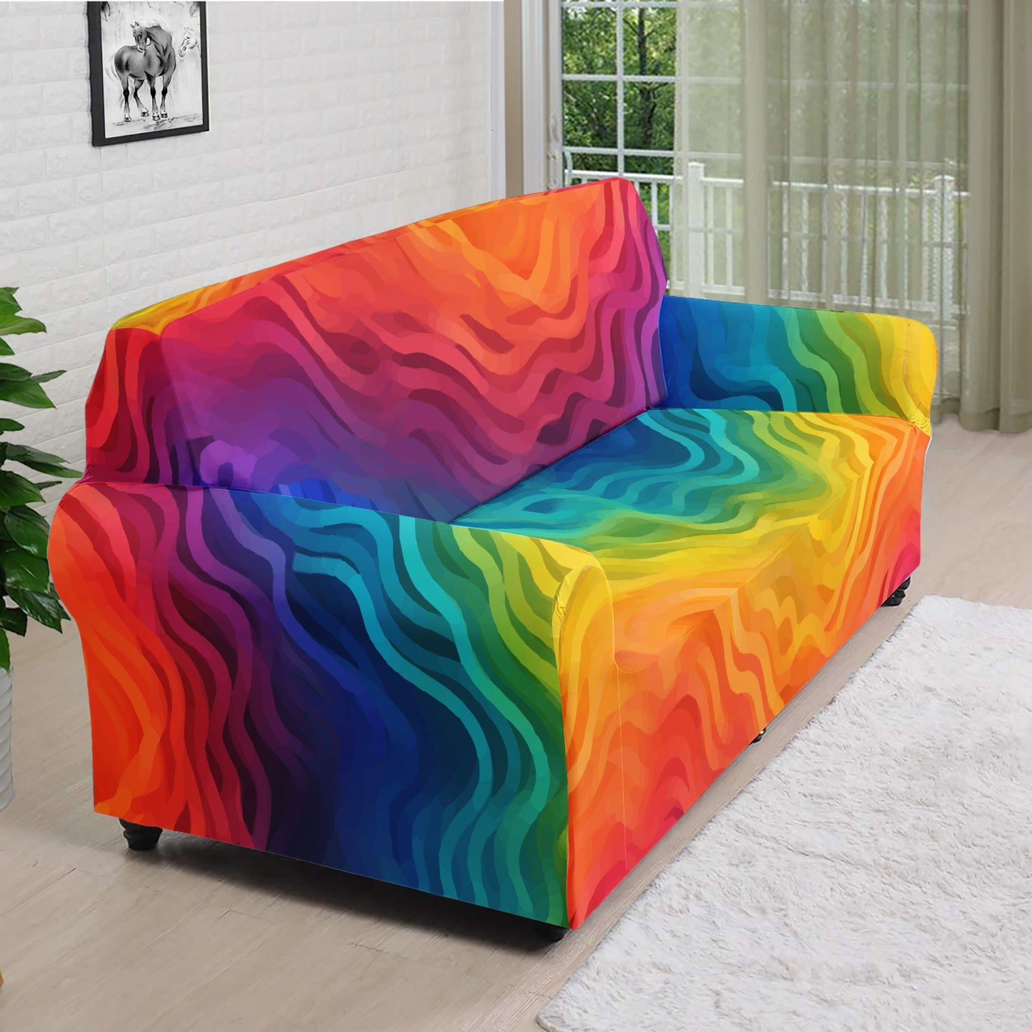 Rainbow Pride - LGBTQ Sofa Protector Cover L Size