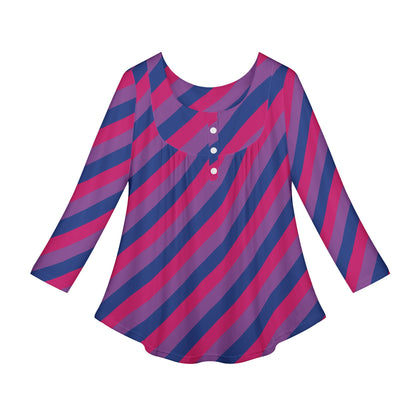 Bisexual Pride Women Long Sleeve Shirt