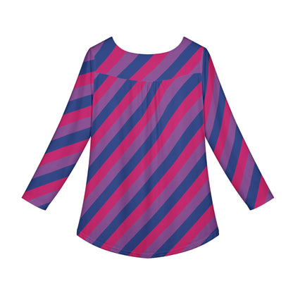 Bisexual Pride Women Long Sleeve Shirt