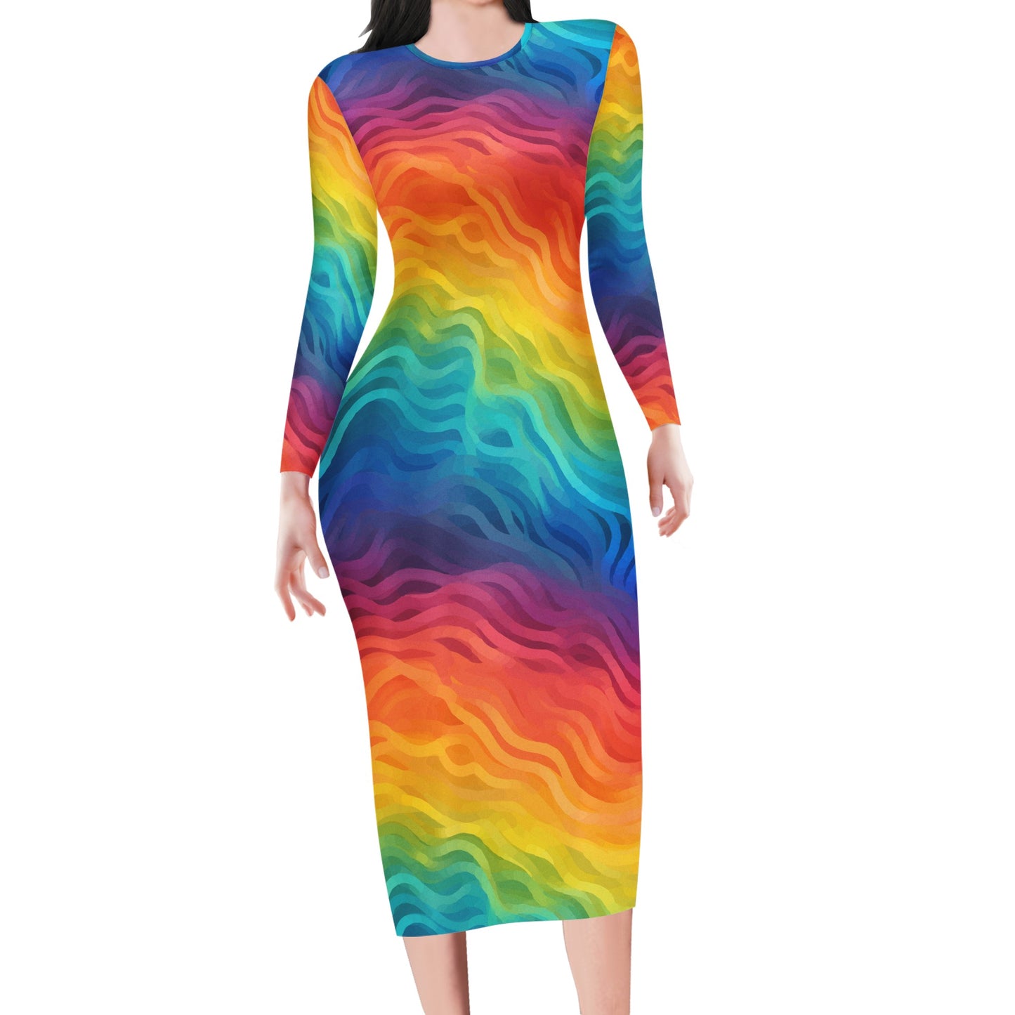 Rainbow Pride - LGBTQ Women Bodycon Midi Sheath Dress