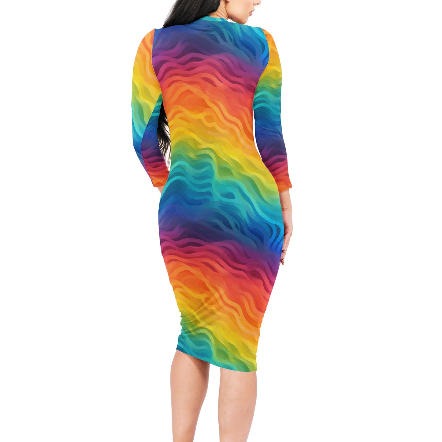 Rainbow Pride - LGBTQ Women Bodycon Midi Sheath Dress