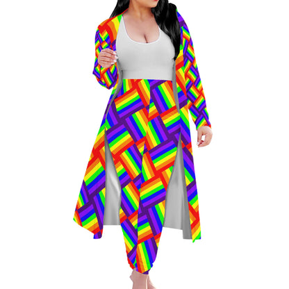 Rainbow Weave Women Overalls Sportwear