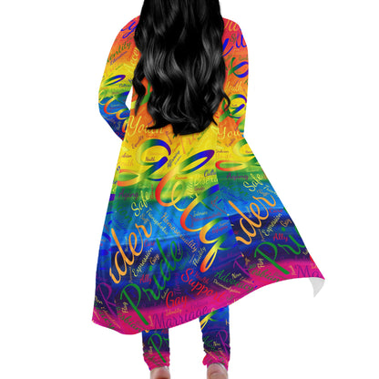 LGBTQ Word Cloud Women Overalls Sportwear
