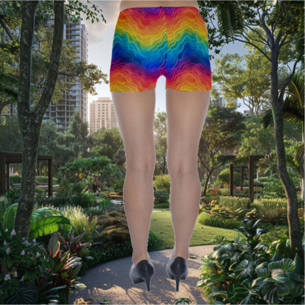 Lgbtq Rainbow Skinny Shorts