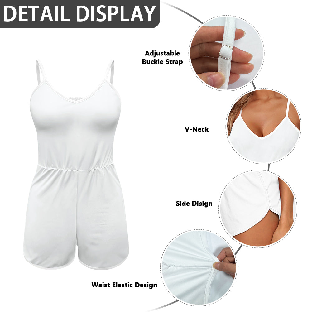 Sago Palms Women's Sleeveless Jumpsuit Shorts