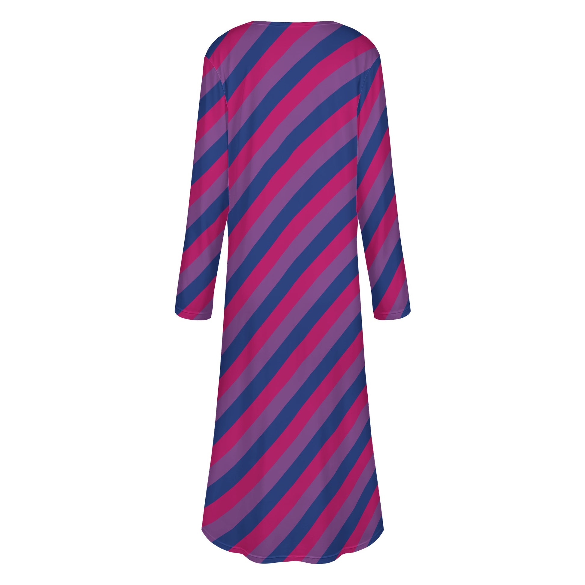 Bisexual Pride Women's Casual Long Open Front Cardigan