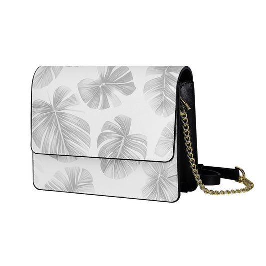 White Monstera Cross body handbag