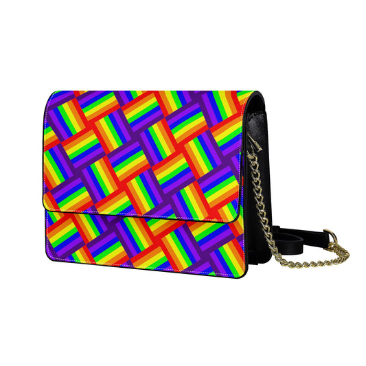 Rainbow Weave Cross body handbag