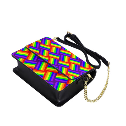 Rainbow Weave Cross body handbag