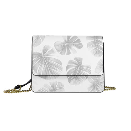 White Monstera Cross body handbag