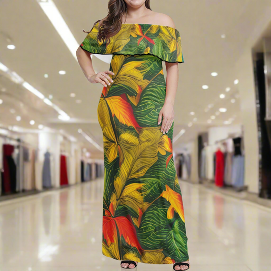 Poison Ivy Women Off Shoulder Maxi Dress - Sizes up to 7XL